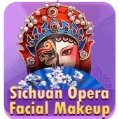 Maquillaje facial de la ópera de Sichuan